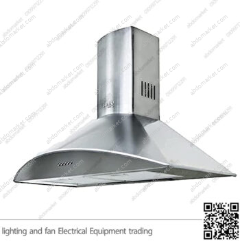 شفاط مطبخ بيورتي 3 سرعات 90 سم فضي VERTA 600m3/h