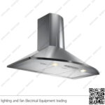 شفاط مطبخ بيورتي 3 سرعات 90 سم فضي VERTA 600m3/h