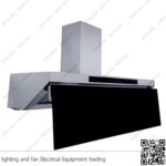 شفاط مطبخ بيورتي 3 سرعات 90 سم فضي واسود GOLDEN SOFTO 600m3/h