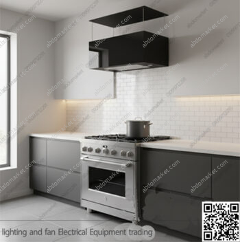 شفاط مطبخ بيورتي جزيرة 3 سرعات 90 سم لون اسود DIAMOND