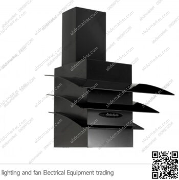 شفاط مطبخ بيورتي عامودي 3 سرعات 90 سم اسود WINGS 1000m3/h
