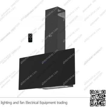 شفاط مطبخ بيورتي عامودي 5 سرعات 90 سم اسود GL PRO PLUS 1000m3/h