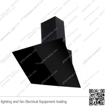 شفاط مطبخ بيورتي مائل 3 سرعات 90 سم اسود AURA BL 750m3/h