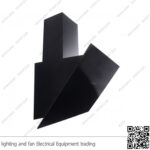 شفاط مطبخ بيورتي مائل 3 سرعات 90 سم اسود AURA BL 750m3/h