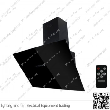 شفاط مطبخ بيورتي مائل 3 سرعات 90 سم اسود FLOW BL 1000m3/h