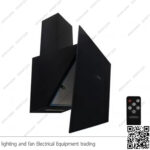 شفاط مطبخ بيورتي مائل 3 سرعات 90 سم اسود FLOW BL 1000m3/h