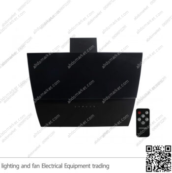 شفاط مطبخ بيورتي مائل اسود 3 سرعات 90 سم AUTO SMART BL 1000m3/h