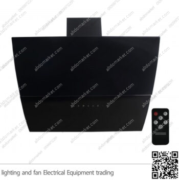 شفاط مطبخ بيورتي مائل اسود 3 سرعات 60 سم AUTO SMART BL 1000m3/h