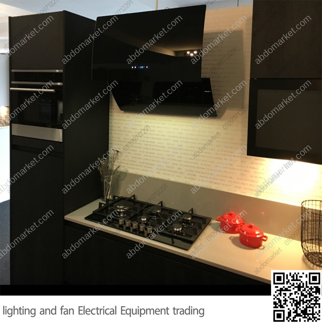 شفاط مطبخ بيورتي مائل اسود 3 سرعات 90 سم AUTO SMART BL (7)