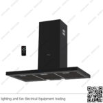 شفاط مطبخ بيورتي مخفي 5 سرعات 60 سم اسود TBL PRO PLUS 1000m3/h