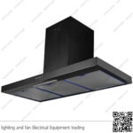 شفاط مطبخ بيورتي مخفي 3 سرعات 90 سم اسود FLATO PRO BL 850m3/h