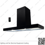 شفاط مطبخ بيورتي مخفي 3 سرعات 90 سم اسود FLATO PRO PLUS BL 1000m3/h