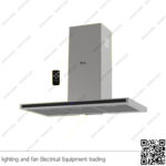 شفاط مطبخ بيورتي مخفي 5 سرعات 60 سم فضي TS PRO PLUS 1000m3/h