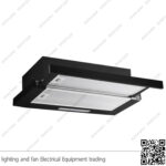 شفاط مطبخ بيورتي مخفي مسطح 3 سرعات 60 سم اسود HIDDEN BL 650m3/h