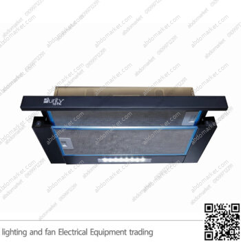 شفاط مطبخ بيورتي مخفي مسطح 3 سرعات 60 سم اسود HIDDEN BL