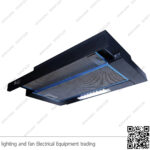 شفاط مطبخ بيورتي مخفي مسطح 3 سرعات 60 سم اسود HIDDEN BL 650m3/h