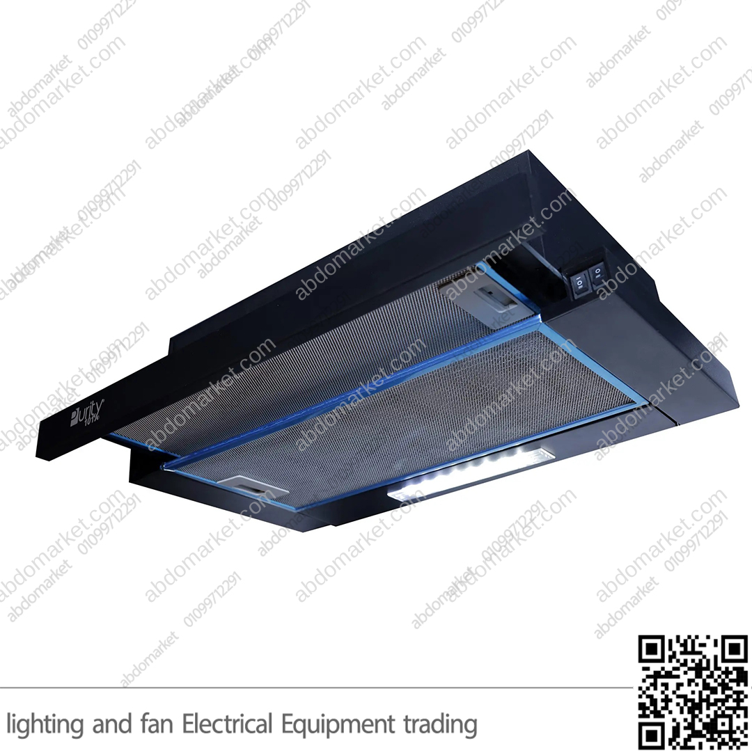 شفاط مطبخ بيورتي مخفي مسطح 3 سرعات 60 سم اسود HIDDEN BL شفاط مطبخ بيورتي مخفي مسطح 3 سرعات 60 سم اسود HIDDEN BL