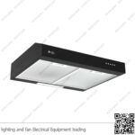 شفاط مطبخ بيورتي مخفي مسطح 3 سرعات 60 سم اسود PTSLIM BL 450m3/h