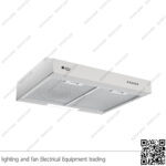 شفاط مطبخ بيورتي مخفي مسطح 3 سرعات 60 سم فضي PTSLIM X 450m3/h