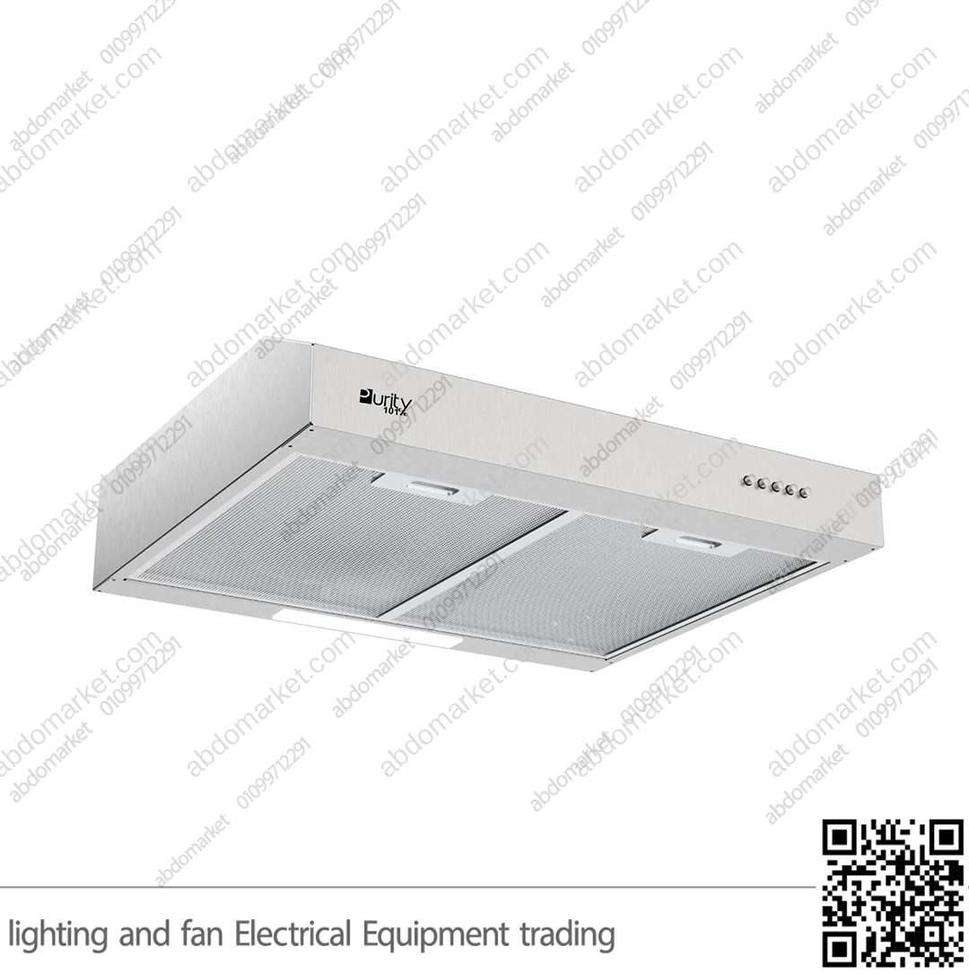 شفاط مطبخ بيورتي مخفي مسطح 3 سرعات 60 سم فضي PTSLIM X 450m3/h شفاط مطبخ بيورتي مخفي مسطح 3 سرعات 60 سم فضي PTSLIM X 450m3/h