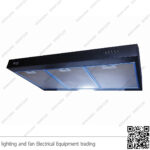 شفاط مطبخ بيورتي مخفي مسطح 3 سرعات 80 سم اسود PTSLIM BL 450m3/h