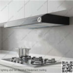 شفاط مطبخ بيورتي مخفي مسطح 3 سرعات 80 سم اسود PTSLIM BL 450m3/h