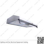 شفاط مطبخ بيورتي مخفي مسطح 3 سرعات 80 سم فضي PIATTA 460m3/h