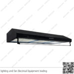 شفاط مطبخ بيورتي مخفي مسطح 3 سرعات 90 سم اسود PIATTA BL 460m3/h