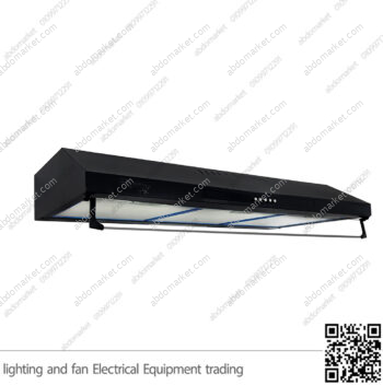 شفاط مطبخ بيورتي مخفي مسطح 3 سرعات 90 سم اسود PIATTA BL 460m3/h