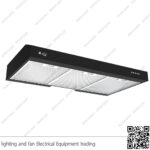 شفاط مطبخ بيورتي مخفي مسطح 3 سرعات 90 سم اسود PTSLIM BL 450m3/h