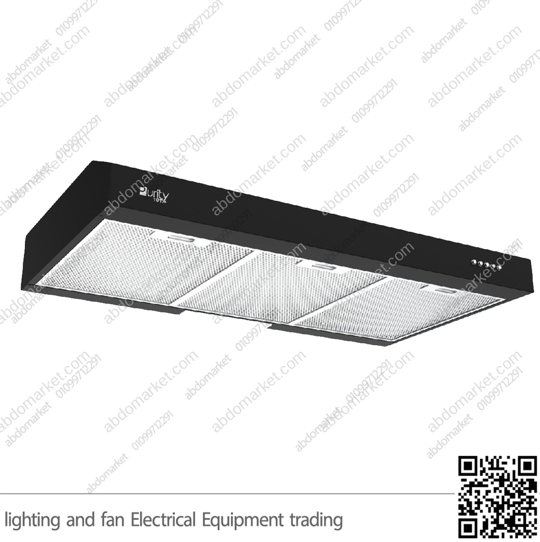 شفاط مطبخ بيورتي مخفي مسطح 3 سرعات 90 سم اسود PTSLIM BL 450m3/h شفاط مطبخ بيورتي مخفي مسطح 3 سرعات 90 سم اسود PTSLIM BL 450m3/h