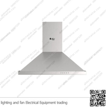 شفاط مطبخ بيورتي هرمي 3 سرعات 60 سم فضي PANSY X 650m3/h