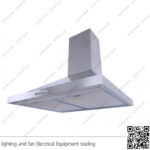 شفاط مطبخ بيورتي هرمي 3 سرعات 60 سم فضي PENTO 750m3/h