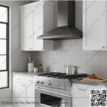 شفاط مطبخ بيورتي هرمي 3 سرعات 90 سم اسود PANSY BL 650m3/h