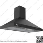 شفاط مطبخ بيورتي هرمي 3 سرعات 90 سم اسود PANSY PRO PLUS BL 1000m3/h