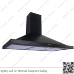 شفاط مطبخ بيورتي هرمي 3 سرعات 90 سم اسود PENTO BL 750m3/h