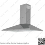 شفاط مطبخ بيورتي هرمي 3 سرعات 90 سم فضي ETO PRO PLUS 1000m3/h