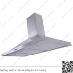 شفاط مطبخ بيورتي هرمي 3 سرعات 90 سم فضي PENTO PLUS 1000m3/h