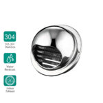 جريلة مدورة ستانلس ستيل 5 بوصة بشبكة