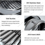 جريلة خارجية ستانلس ستيل 10 بوصة بشبكة