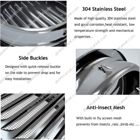 جريلة خارجية ستانلس ستيل 10 بوصة بشبكة (4)