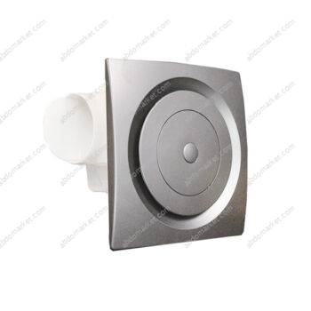 شفاط سقف جبسبورد 25 سم مصمت رمادي مدور yelowberg