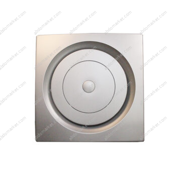 شفاط سقف جبسبورد 25 سم مصمت رمادي مدور yelowberg