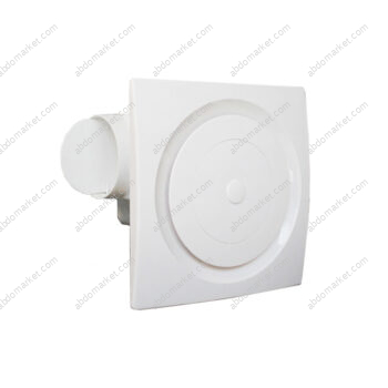 شفاط سقف جبسبورد 25 سم مصمت ابيض مدور yelowberg