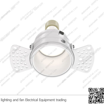 سبوت لايت فرملس فارغ انتي جلير 6 سم مدور ابيض