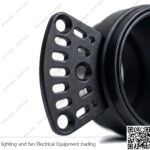 سبوت لايت فرملس فارغ انتي جلير 6 سم مدور اسود